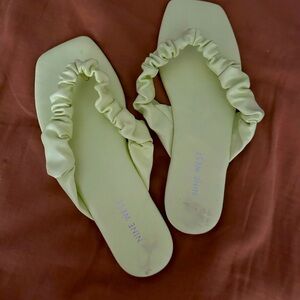Summer Sandals - Tahari (Blue), Nine West (Green). New and comfy. Size 8